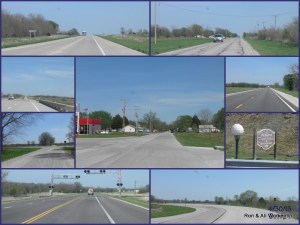 All the roads we went on to get to Parsons, KS