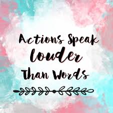 Actions Speak Louder Than Words :"> - Home | Facebook
