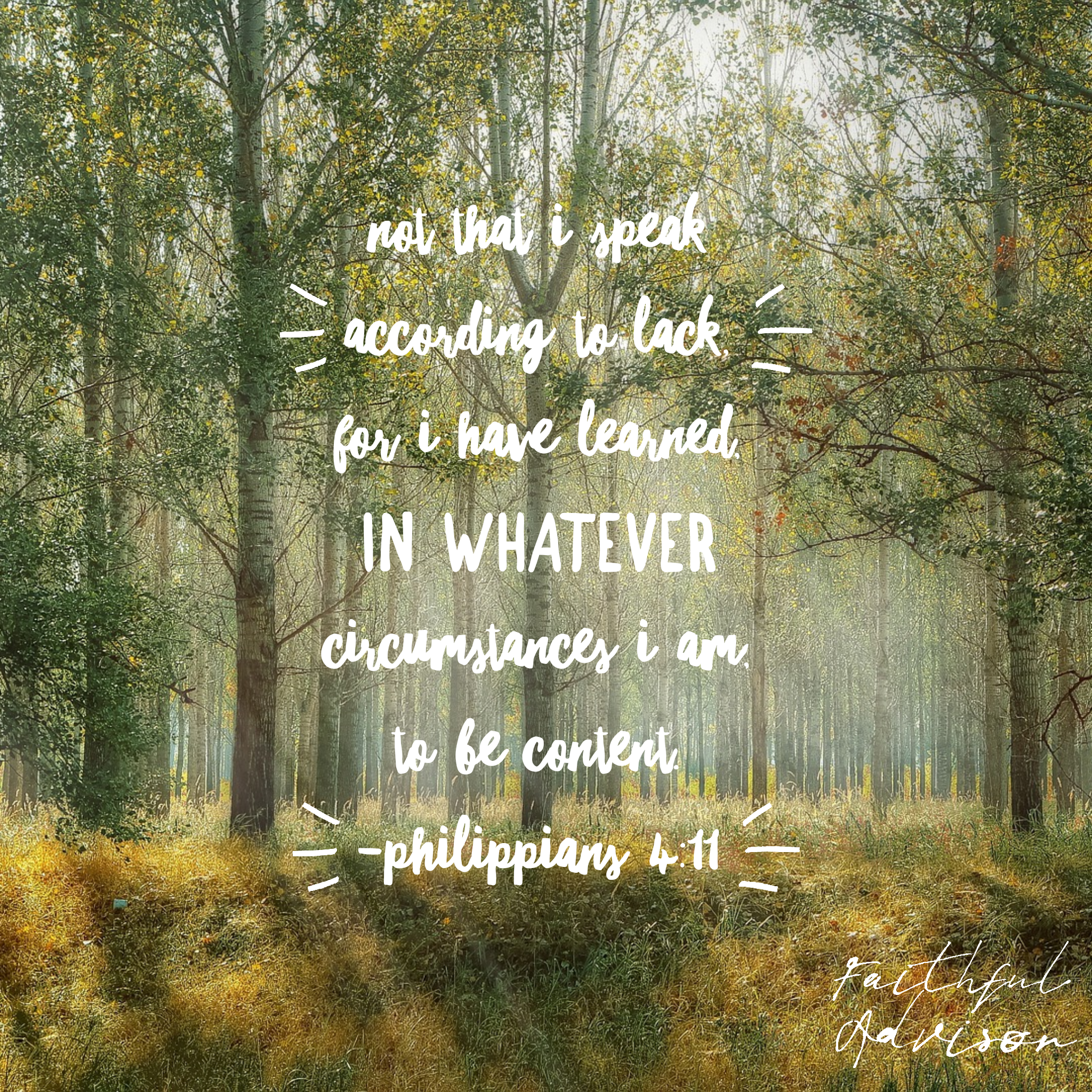 Contentment is Person. Not that I speak according to lack, for… | by Bob  Forrest | Medium