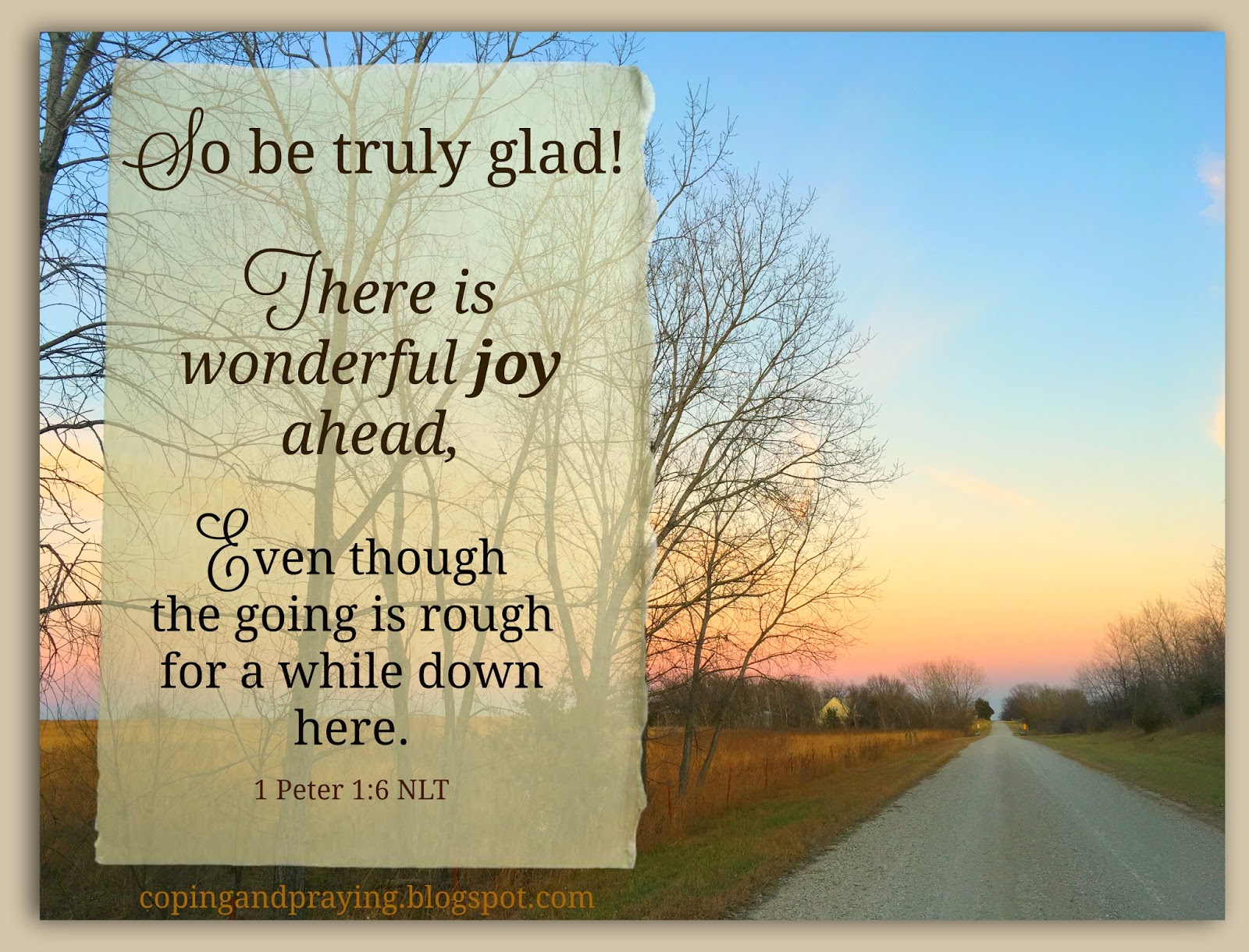 God, Mom, Alzheimer's and Me: 1 Peter 1:6